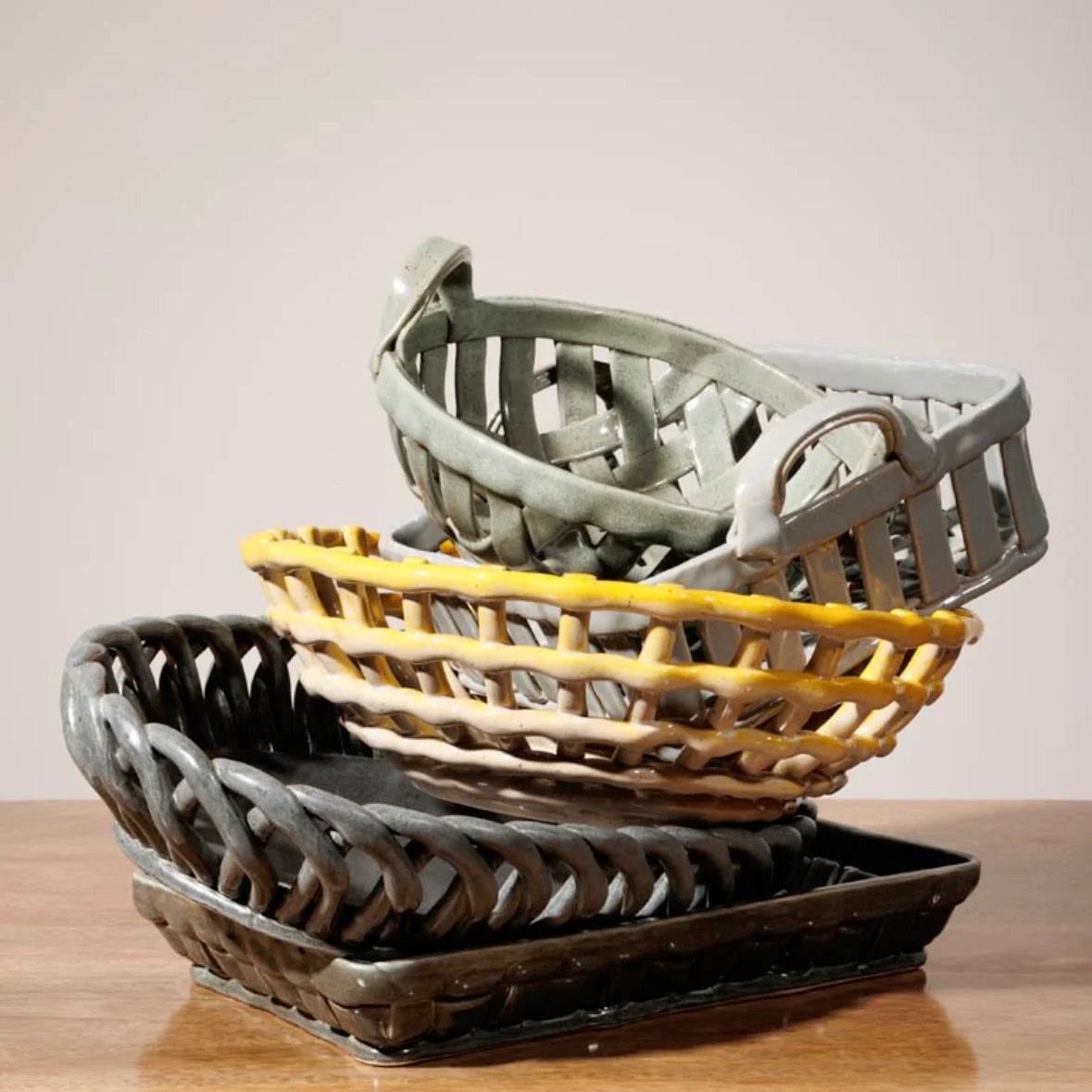 Lattice Ceramic Bowl Large