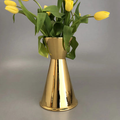 Jigger Misture Gold Terracotta Flower Vase