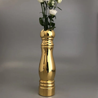 Macinapepe Brass Terracotta Flower Vase