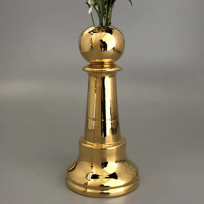 Pedone Brass Pawn Flower Vase