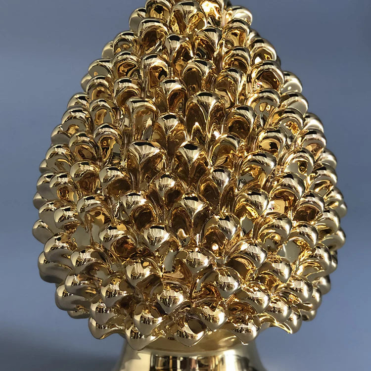 Taormina Sicilian Pinecone in Brass Terracotta