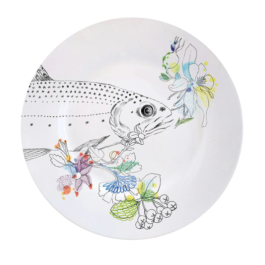 An Ode To The Woods Trout Dinner Plate
