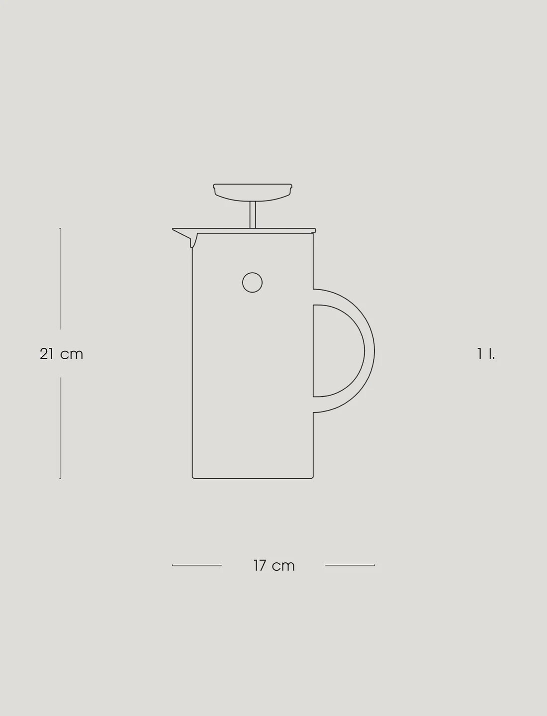 EM77 French Press 1 L