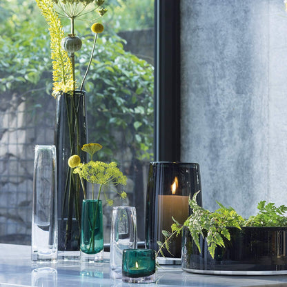 Stems Bud Vase H6.25in Marine Green