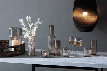 Wicker Tealight Holder taupe