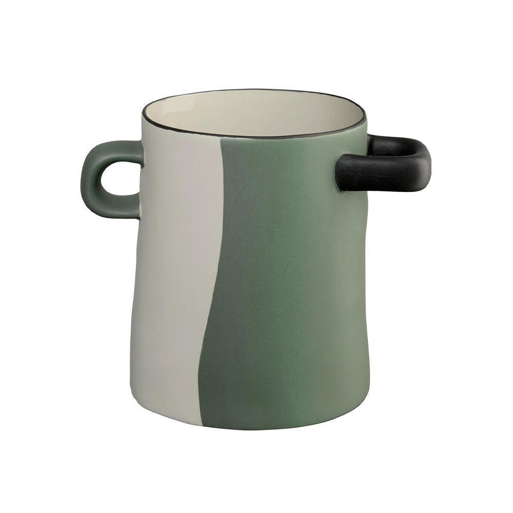 ASA Selection Rayu Vase, Green Divided