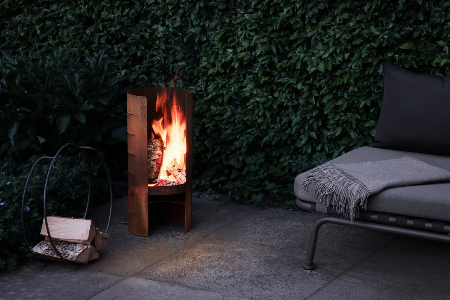 Firecylinder Fire Pit Corten Steel