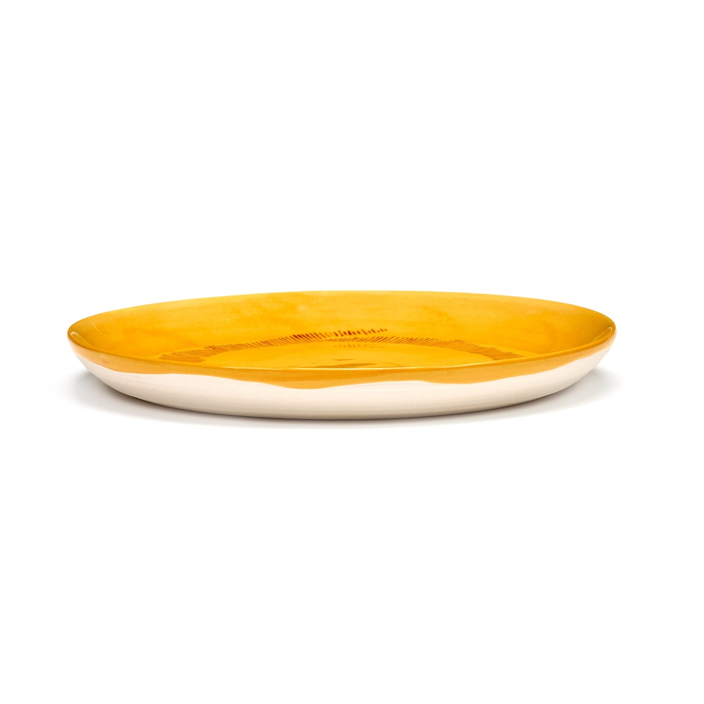 Plate Feast  Yellow Set Of 2
