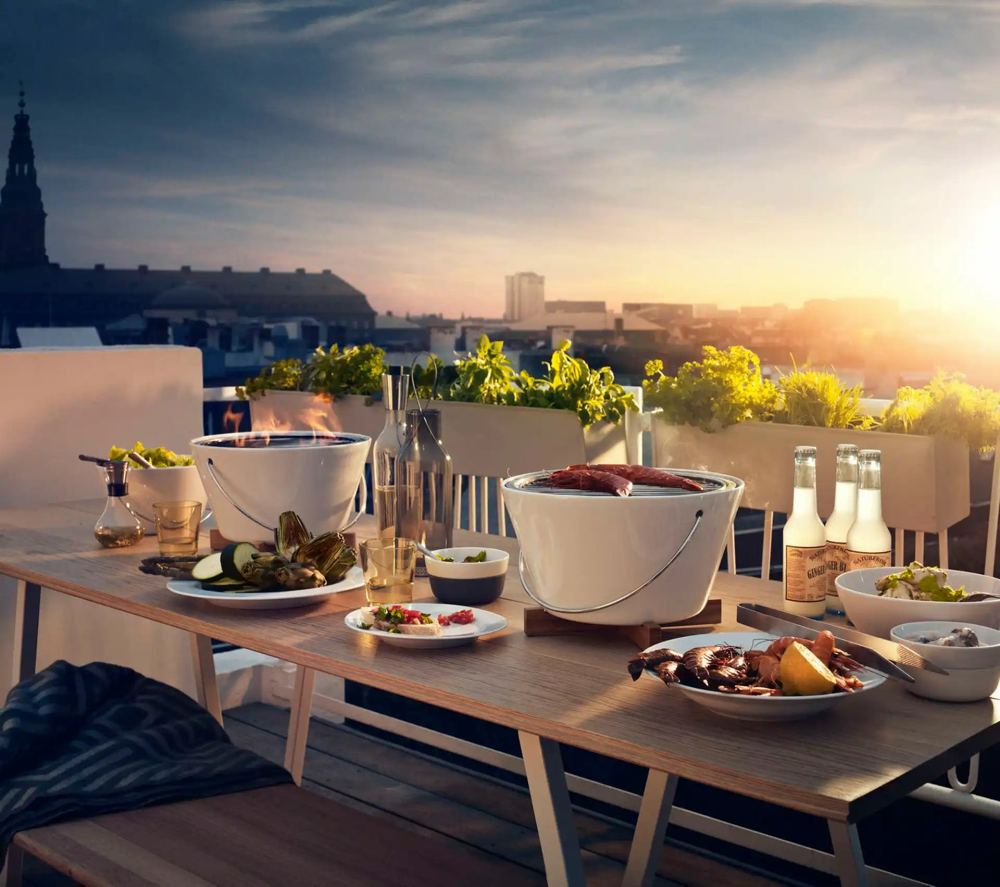 Table Grill Porcelain