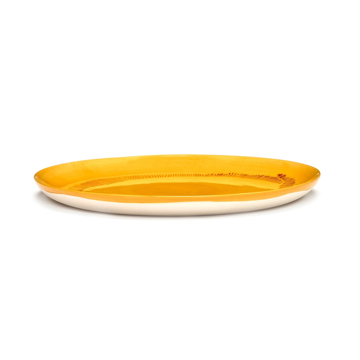 Plate Feast  Yellow Set Of 2