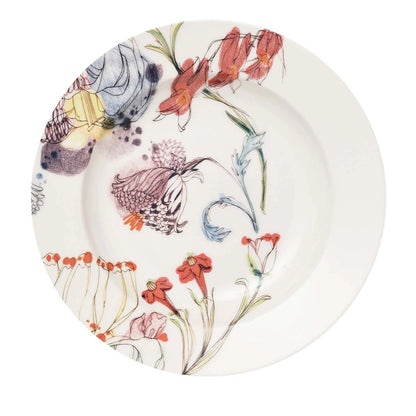 Set of 2 Grandma's Garden Soup Plates