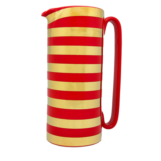 Serlio Gondoliere Gold & Red Pitcher