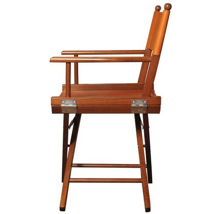 Cognac Leather Director's Chair
