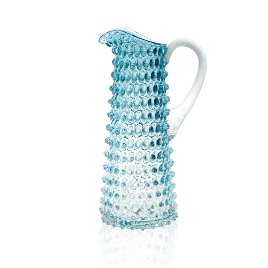 Underlay Aquamarine Hobnail Jug Tall