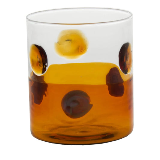 Mezzo & Mezzo Bolle Amber Glass