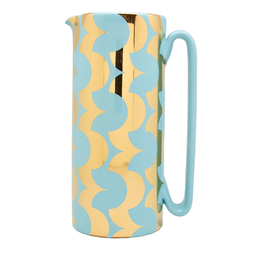 Serlio Cicappa Gold 24K & Blue Carafe