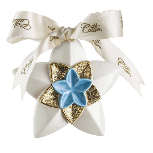 Turquoise Star Christmas Bauble