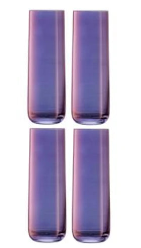Aurora Highball 420ml Polar Violet x 4