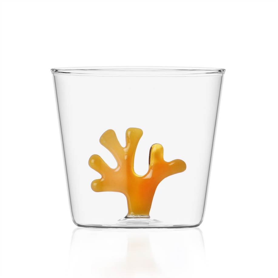 tumbler orange coral