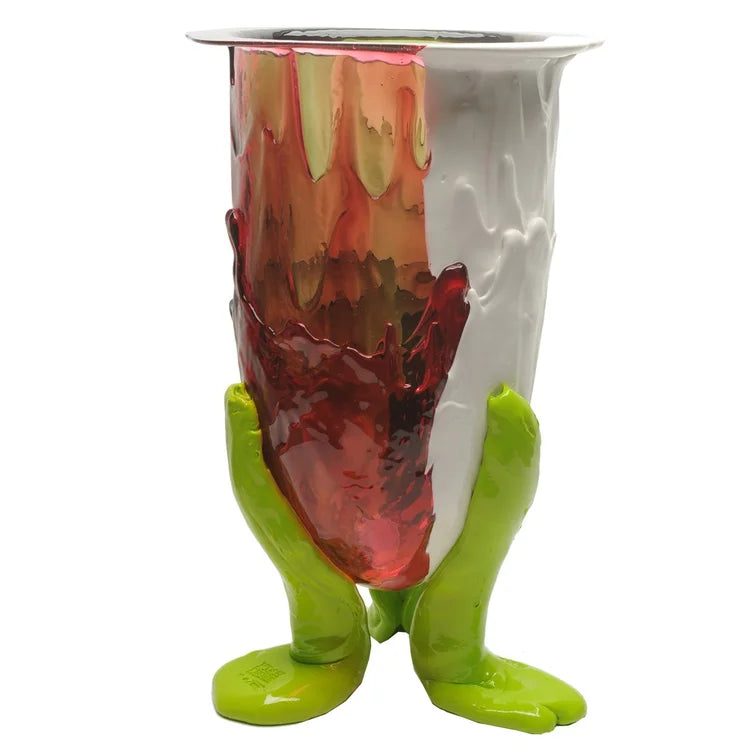 Amazonia Vase - Green, Fuchsia, White, Lime