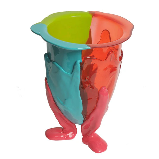 Amazonia Vase - Orange, Lime, Turquoise, Fuchsia