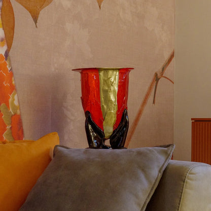 Amazonia Vase Extra Colour - Dark Salmon, Pink, Bronze, Red, Aubergine