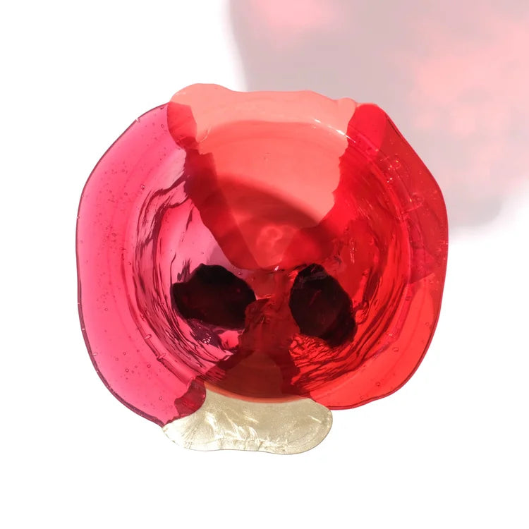 Amazonia Vase Extra Colour - Dark Salmon, Pink, Bronze, Red, Aubergine