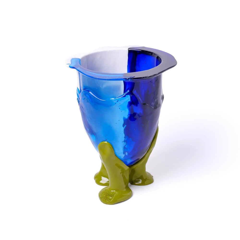 Amazonia Vase - Blue, White, Light Blue, Dust Green