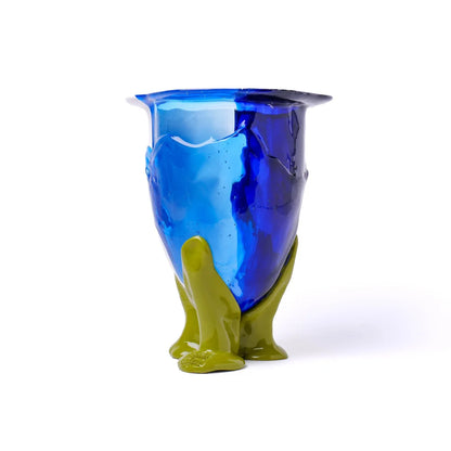 Amazonia Vase - Blue, White, Light Blue, Dust Green