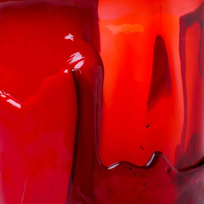 Amazonia Vase - Ruby, Salmon, Red, Orange