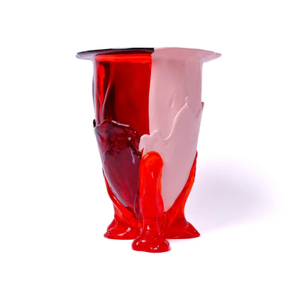 Amazonia Vase - Ruby, Salmon, Red, Orange