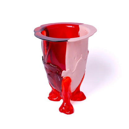 Amazonia Vase - Ruby, Salmon, Red, Orange