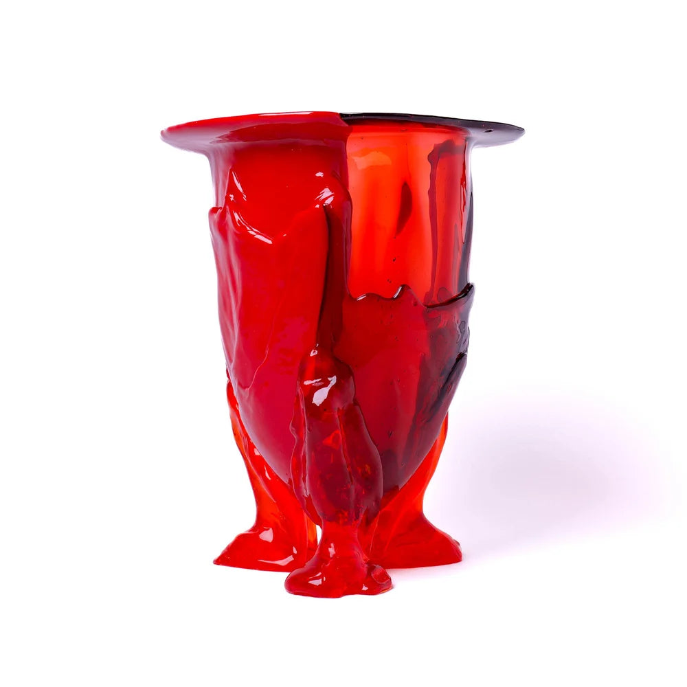 Amazonia Vase - Ruby, Salmon, Red, Orange