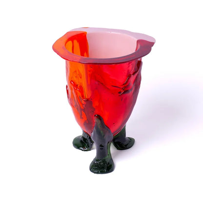 Amazonia Vase - Orange, Fuchsia, Pastel Pink, Bottle Green