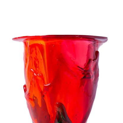 Amazonia Vase - Orange, Fuchsia, Pastel Pink, Bottle Green