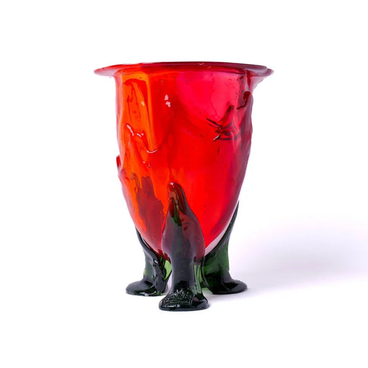 Amazonia Vase - Orange, Fuchsia, Pastel Pink, Bottle Green