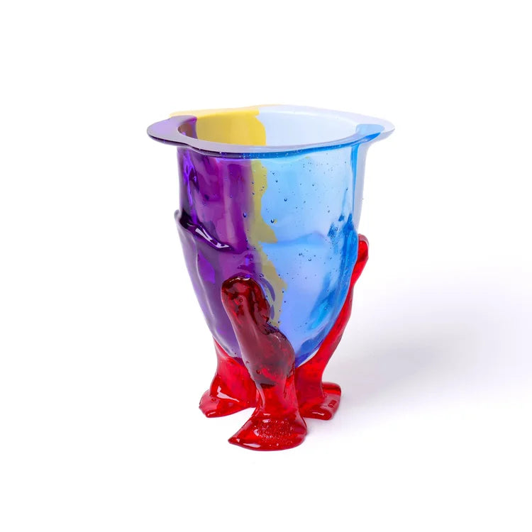 Amazonia Vase Extra Colour - Light Blue, Purple, Pastel Blue, Pastel Yellow, Clear Red
