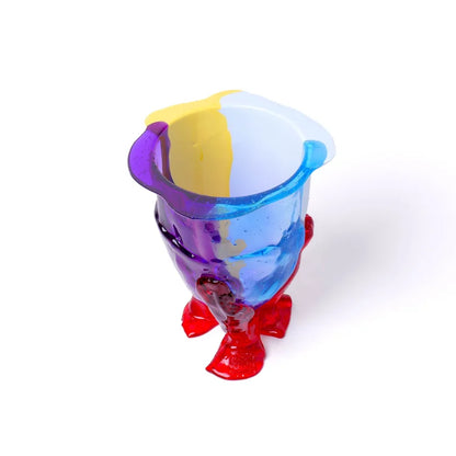 Amazonia Vase Extra Colour - Light Blue, Purple, Pastel Blue, Pastel Yellow, Clear Red