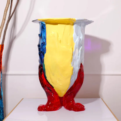 Amazonia Vase Extra Colour - Light Blue, Purple, Pastel Blue, Pastel Yellow, Clear Red