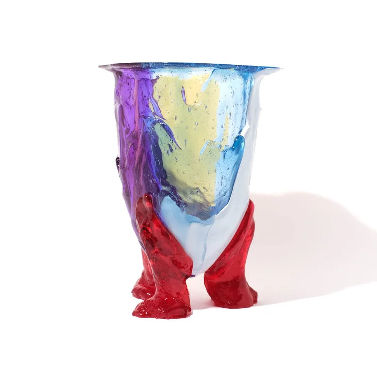 Amazonia Vase Extra Colour - Light Blue, Purple, Pastel Blue, Pastel Yellow, Clear Red