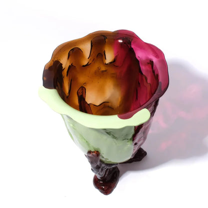 Amazonia Vase - Mint, Brown, Fuchsia, Pink