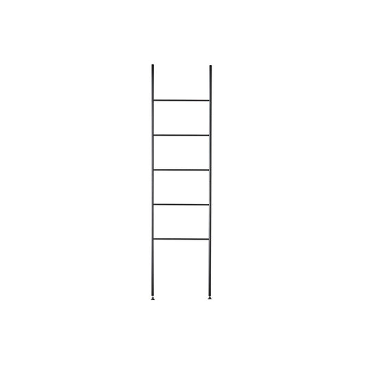 Aquanova Icon Towel ladder-bathroom accessories-Black metal ladder on a white background
