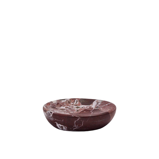 Aquanova Mundo Soap dish-Marble-patterned bowl on a white background