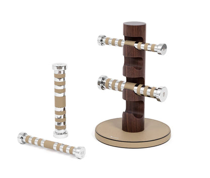 KIT OF 4 DUMBBELLS WITH STAND