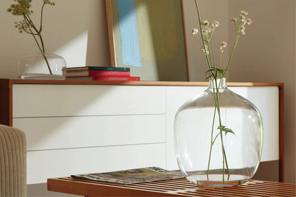 Vessel Vase H35cm Clear