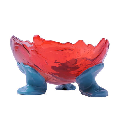 Big Collina Vase Extra Colour - Clear Antique Pink, Clear Red And Matt Ocean