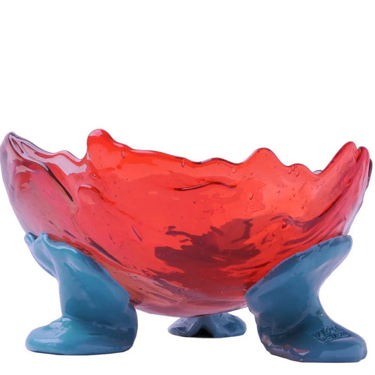 Big Collina Vase Extra Colour - Clear Antique Pink, Clear Red And Matt Ocean