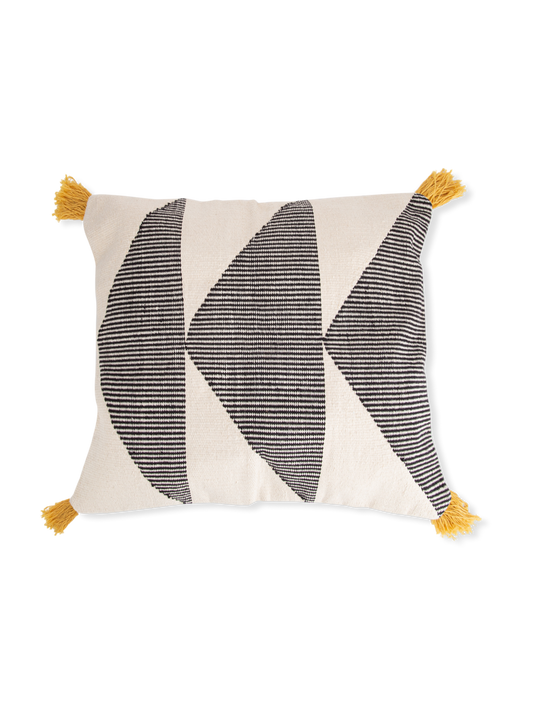 Black Cascade Cushion Cover