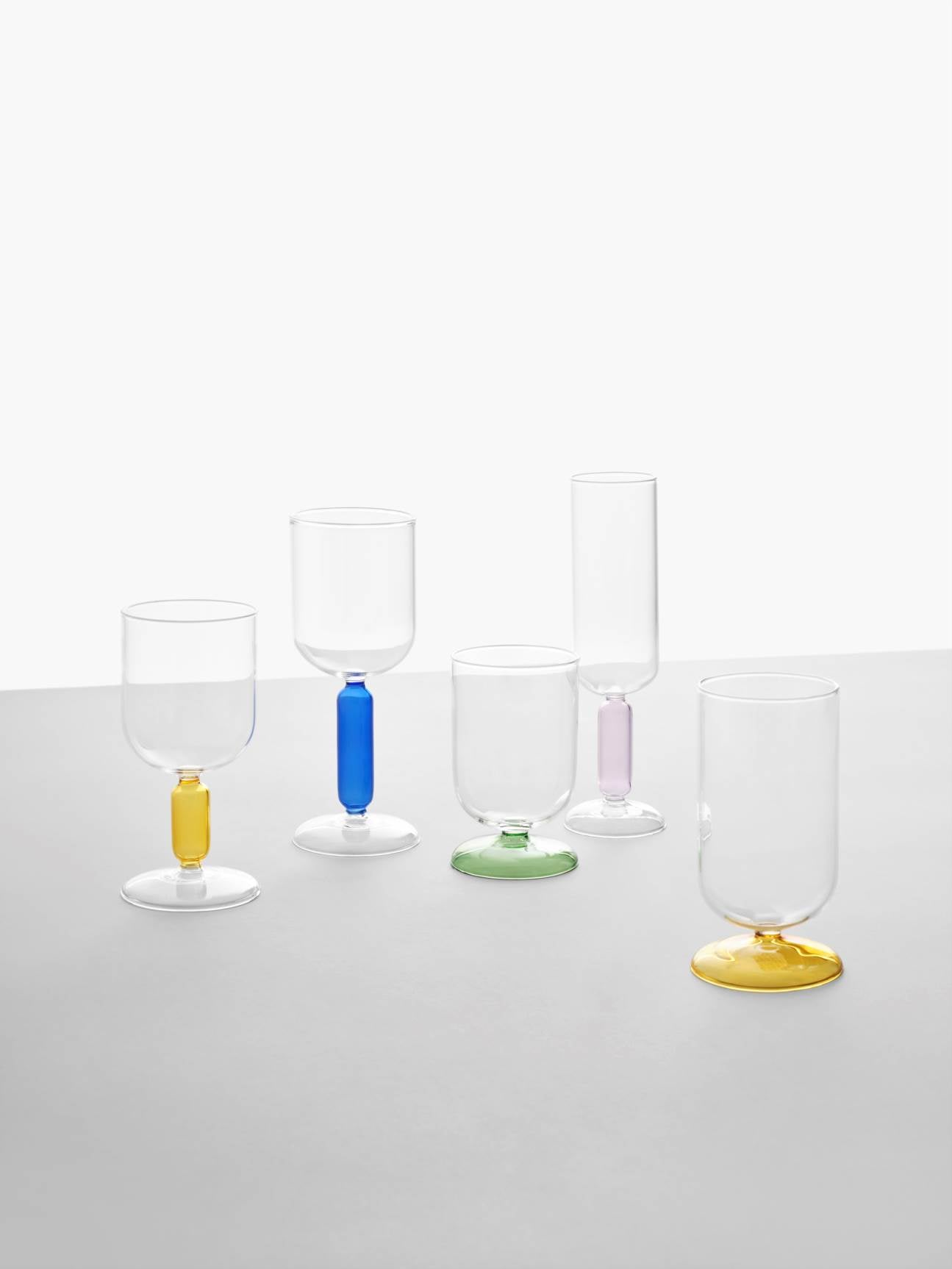 Stemmed Glass Light Green