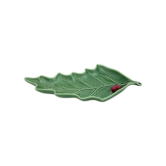 Bordallo Pinheiro Holly Leaf Platter